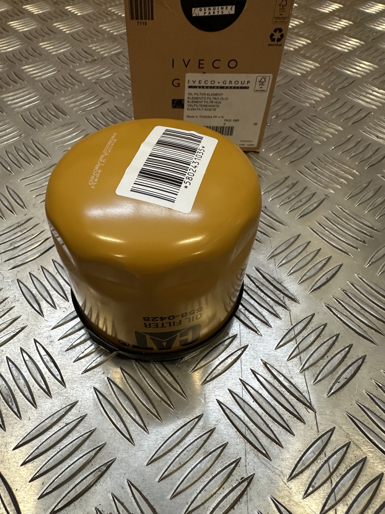 5802431035 Oil Filter Element FPT/CAT 558-0428