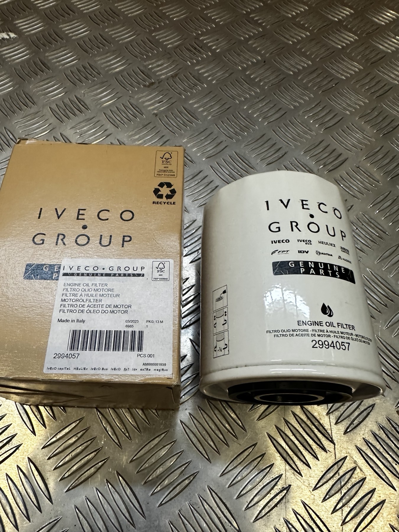 2994057 OIL FILTER IVECO/FPT/CNH
